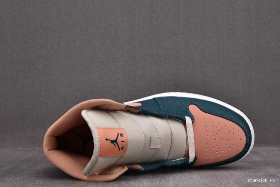 (W) BQ6472-308 Teal Green 1 Mid Jordan Dark  BQ6472-308 0410